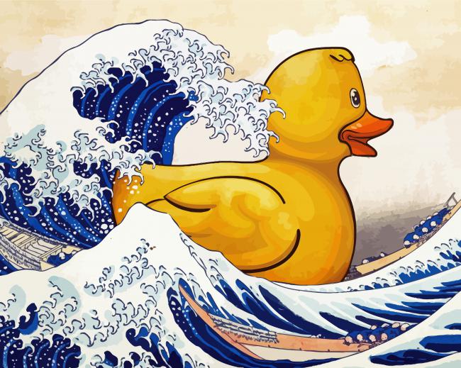 Great Wave Of Kanagawa paint by numbers