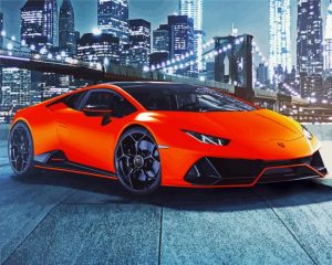 Lambo Huracan paint by numbers