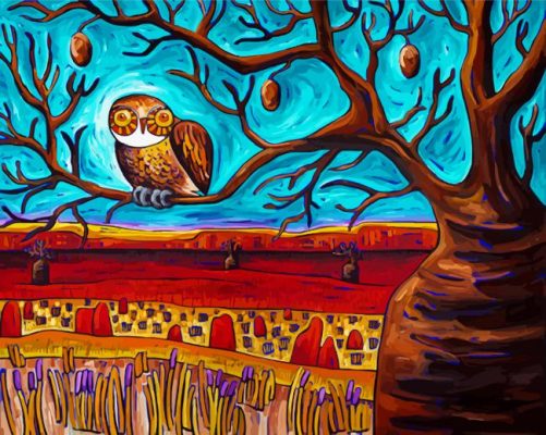 Boab Tree Art paint by numbers