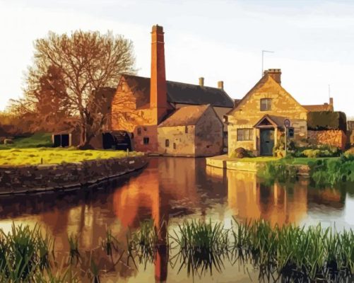 Aesthetic Lower Slaughter paint by numbers