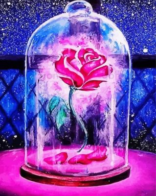 Enchanted Rose paint by numbers