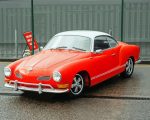 Red Karmann Ghia paint by numbers