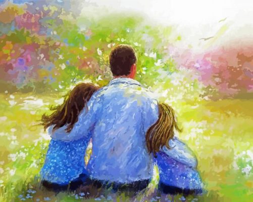 Father And Daughters paint by numbers