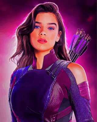 Hailee Steinfeld Kate Bishop paint by numbers