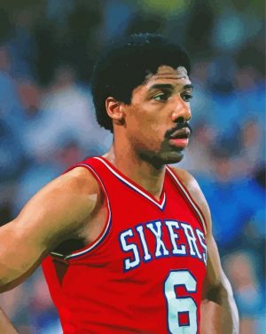 The Basketball Player Julius Erving paint by numbers