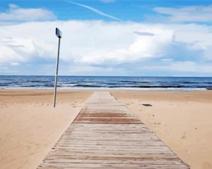 Jurmala Beach paint by numbers
