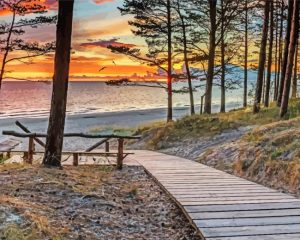 Jurmala Sunset paint by numbers