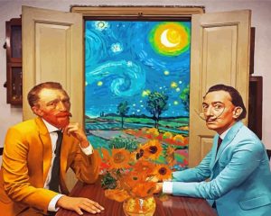 Salvador Dali And Van Gogh paint by numbers