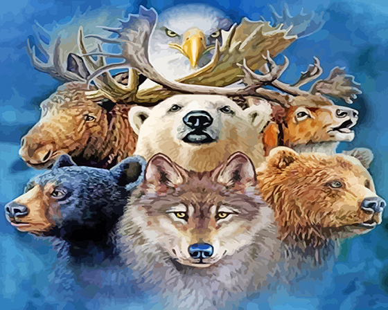 The Wild Animals paint by numbers