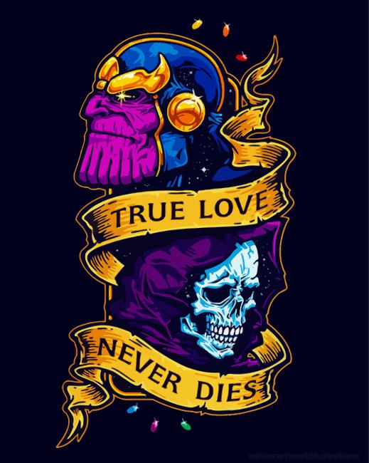 True Love Never Dies paint by numberss
