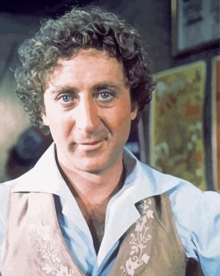 Gene Wilder paint by numbers