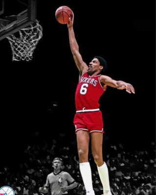 Basketball Player Doctor J paint by numbers 