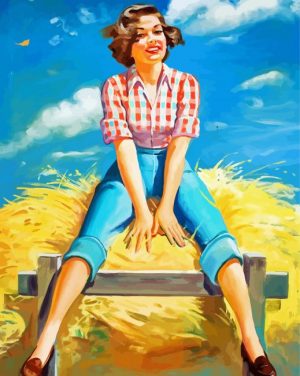 Farm Girl paint by numbers