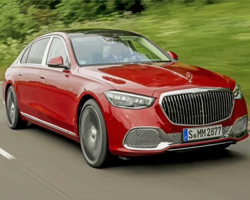 Mercedes Maybach S680 paint by numbers Car 