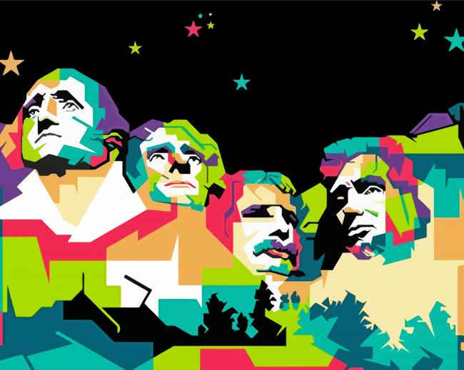 Mount Rushmore National Memorial paint by numbers