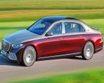 Red Mercedes Maybach S680 paint by numbers