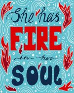 She Has Fire On Her Soul paint by numberss