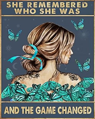 She Remembered Who She Was paint by numbers 