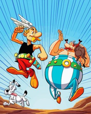 Asterix And Obelix paint by numbers
