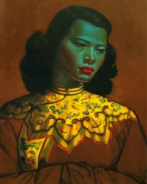 Chinese Lady paint by numbers
