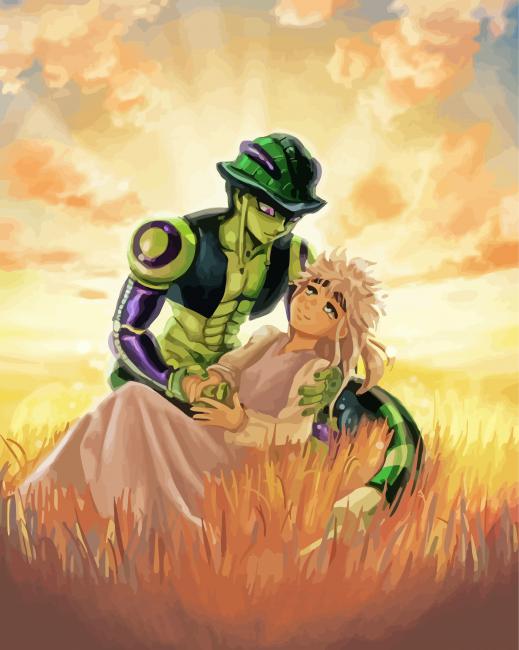 Meruem And Komugi Hunter x Hunter paint by numbers