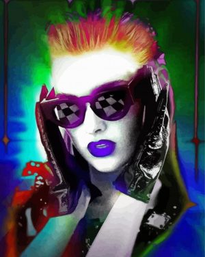 Rock Girl paint by numbersess