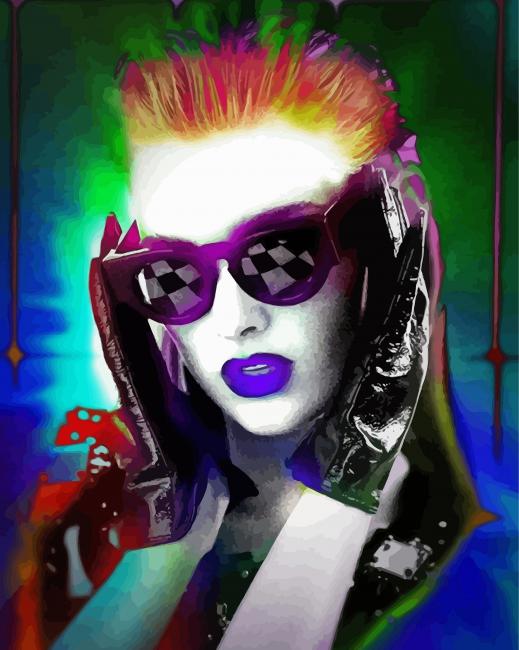 Rock Girl paint by numbersess