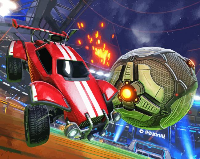 Rocketleague paint by numbersess