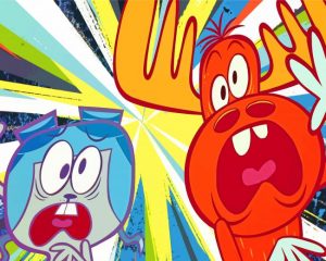 Aesthetic Bullwinkle paint by numbers