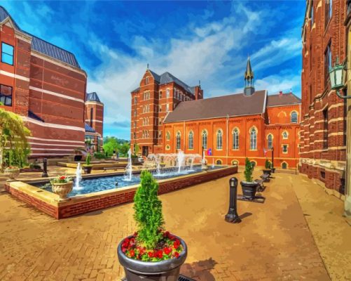 Aesthetic Duquesne University paint by numbers