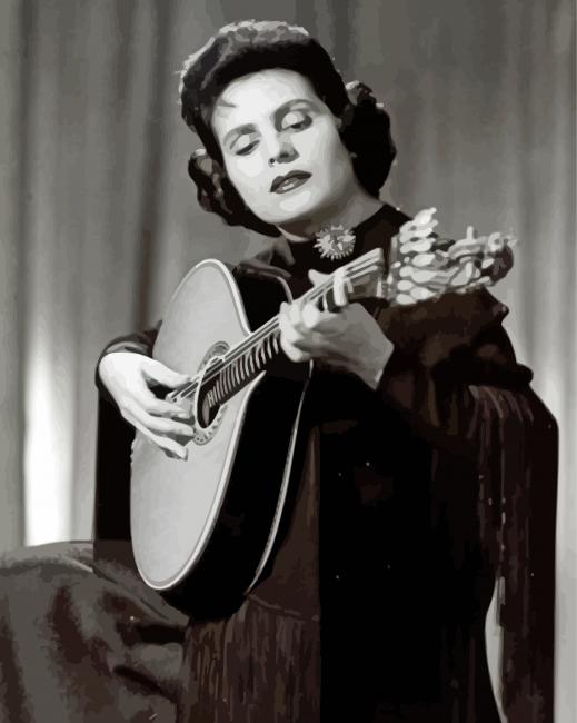 Amalia Rodrigues paint by numbers