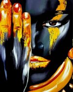 Afro Lady paint by numbers