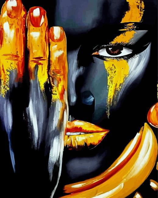 Afro Lady paint by numbers