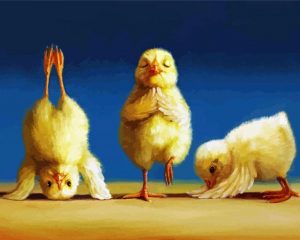 Yoga Chicks paint by numbers