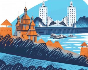 Zaporizhzhia Poster paint by numbers