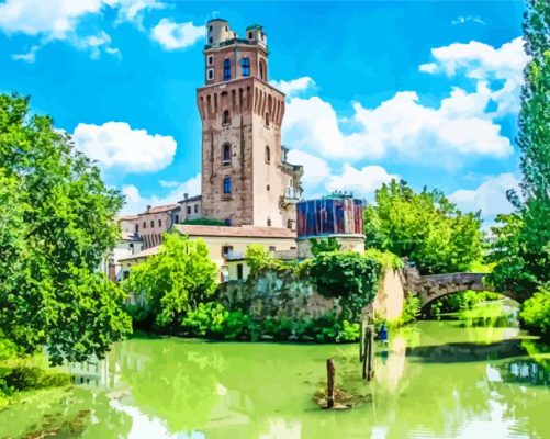 Castello Carrarese Este Italy paint by numbers