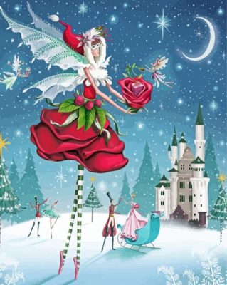 Chrsitmas Fairy paint by numbers