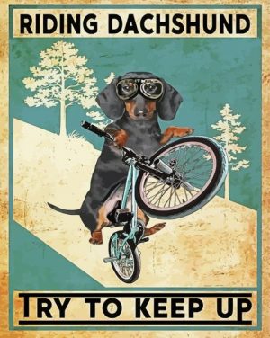 Dachshund Quote paint by numbers