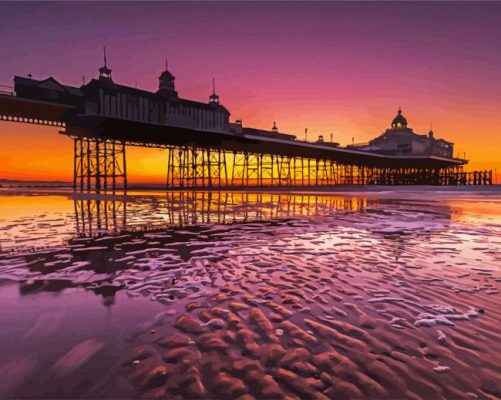Eastbourne Pier At Sunset paint by numbers