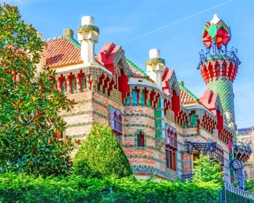 Aesthetic El Capricho De Guadi Cantabria paint by numbers