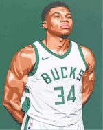 Giannis Antetokounmpo paint by numbers