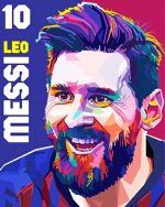 Messi Pop Art paint by numbers