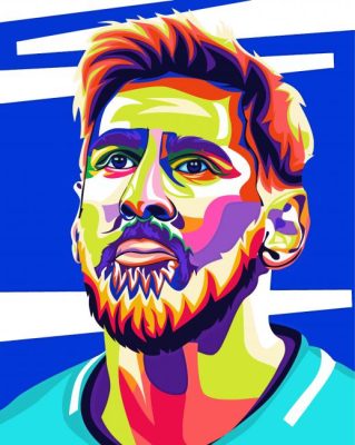 Messi Pop Art paint by numbers