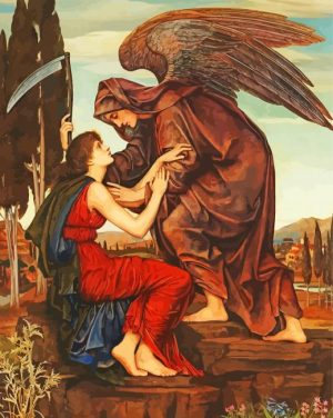 The Angel Of The Death Evelyn De Morgan paint by numbers