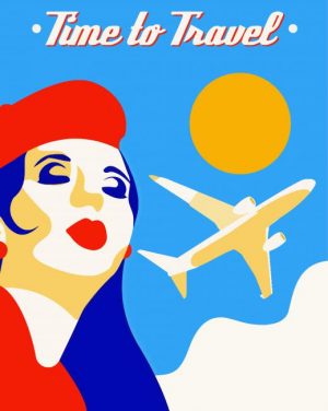 Flight Attendant paint by numbers