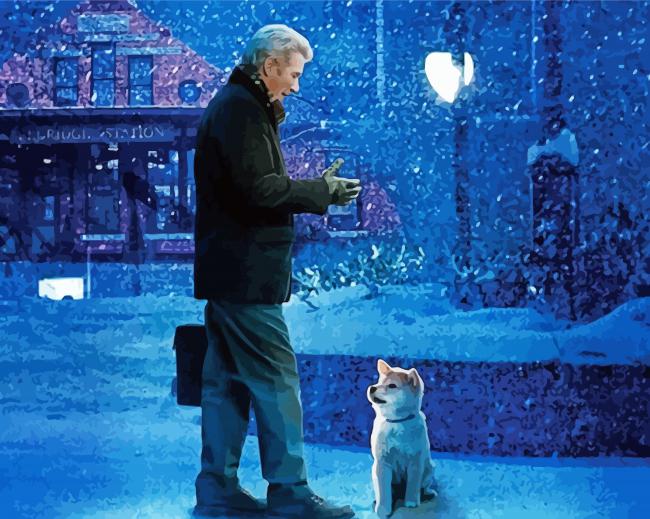 Hachi Illustration paint by numbers