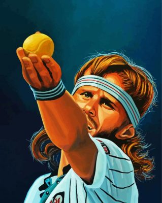 Bjorn Borg paint by numbers