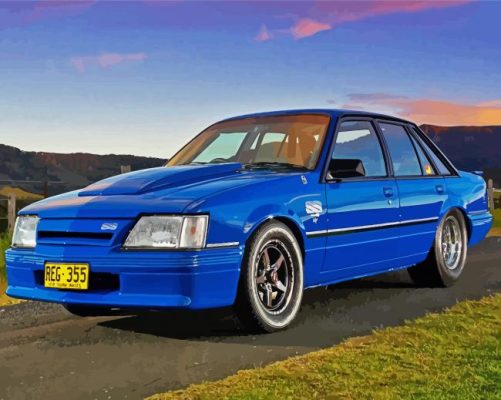 Blue Vk Holden paint by numbers