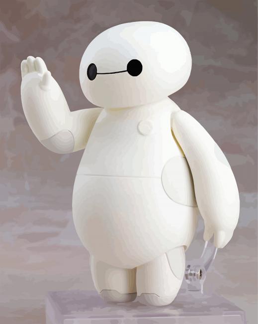 Aesthetic Baymax Robot paint by numbers