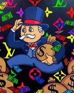 Mr Monopoly Art paint by numbers